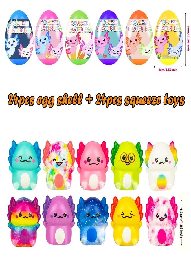 Cherislpy 24 Pack Prefilled Easter Eggs with Slow Squishy Toys Easter Eggs Filled for Egg Hunt Easter Party Favors for Kids Boys Girls Easter Basket Stuffers Party Favors Easter Egg Hunt - Image 2